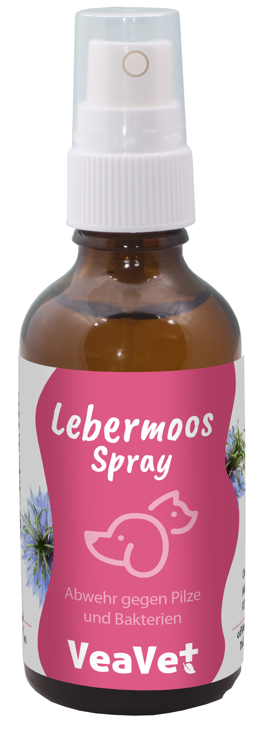 Spray, Tierarzt, Lebermoos Spray, VeA Ve+, Pilz‑ und Bakterienabwehr