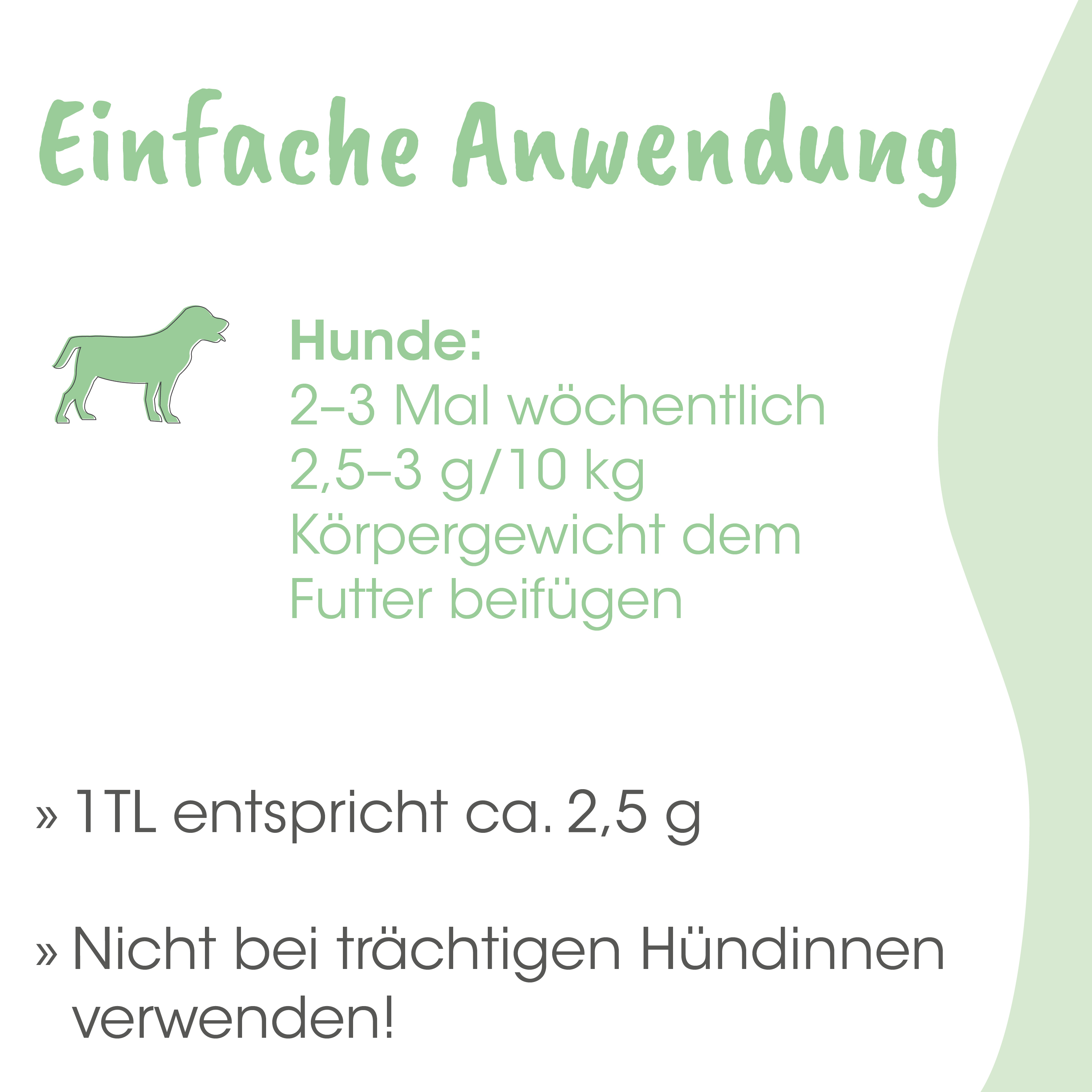 Hund, Illustration, Futteranweisung, Grau, Text