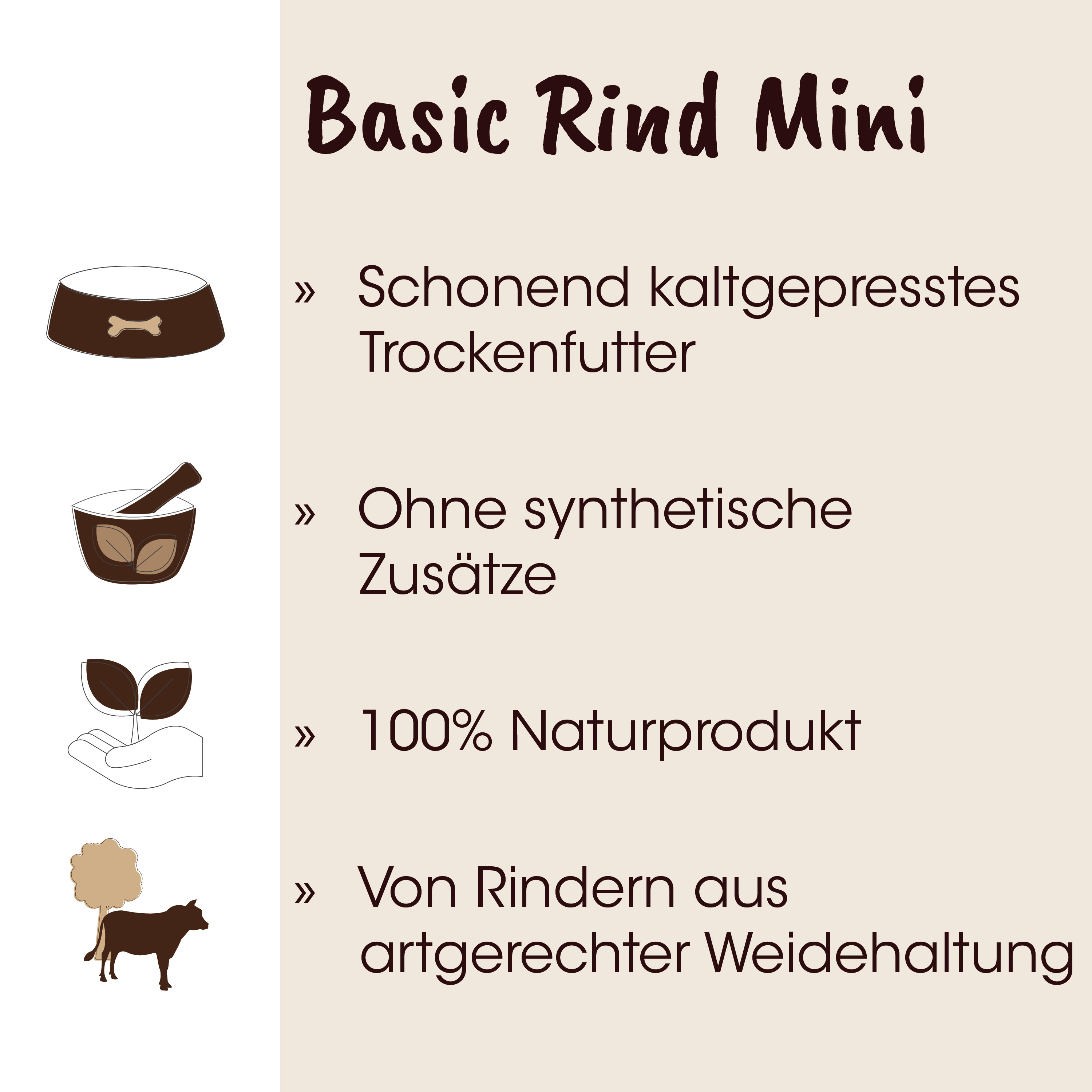 Hunde Nahrung, Trockenfutter, Naturprodukt, Rind, artgerechte Haltung