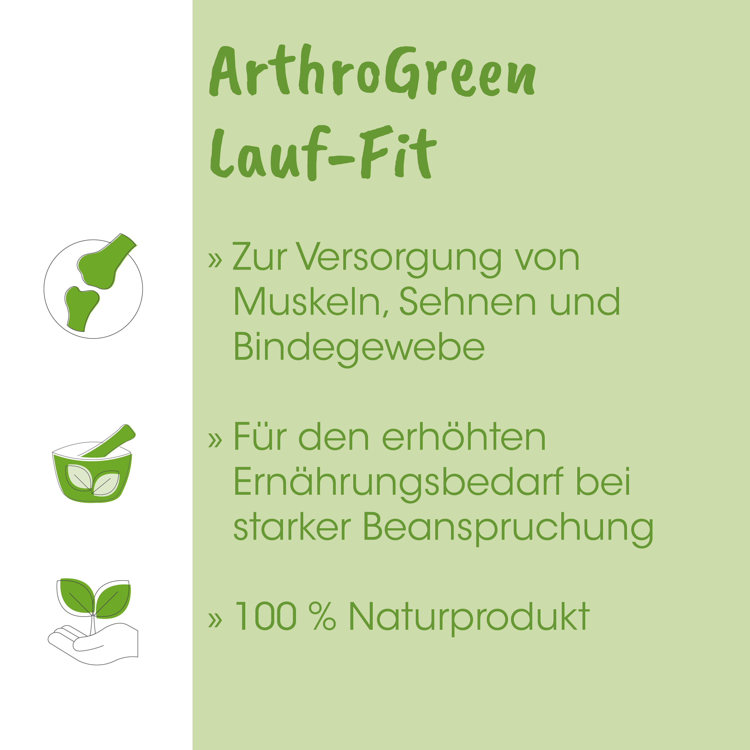 Naturprodukt, Grüne Farben, Lauf-Fit, Küche, Beipacktext