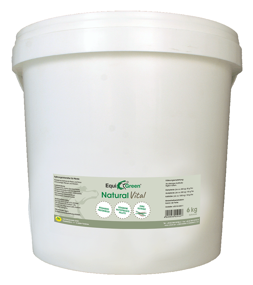 Eimer, Naturpellet, Pferdefutter, Pellet, 6kg