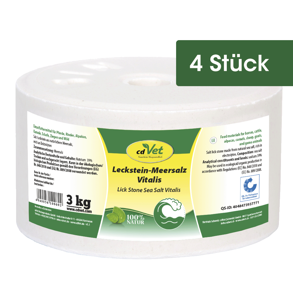 Leckstein Meersalz Vitalis 3 kg  (4 St.) Papier, Handtuch