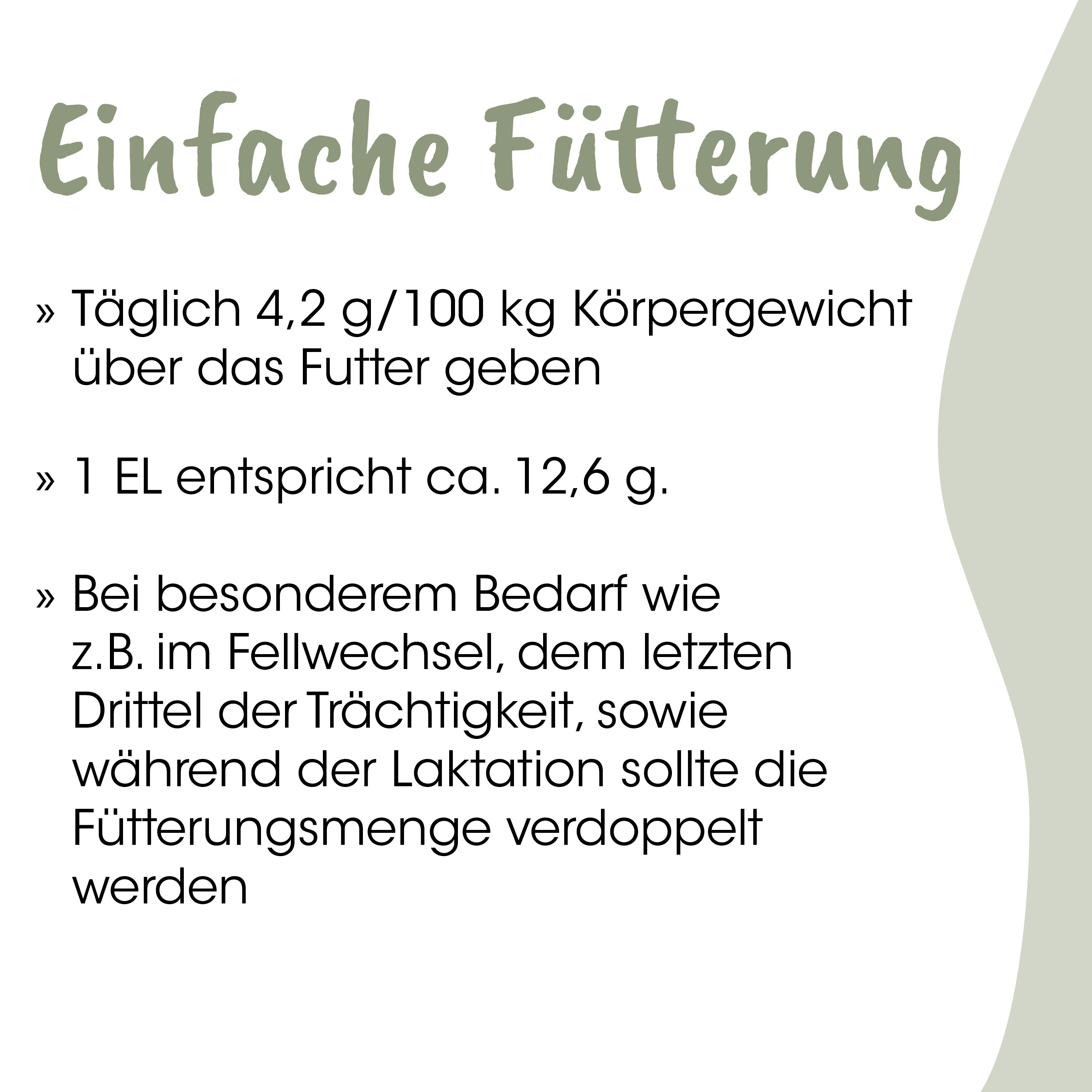 Fütterung, Futtermenge, El, Körpergewicht, Laktation