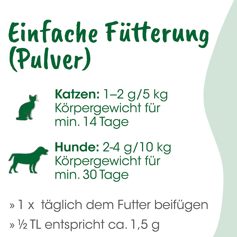 pulver, fütterung, katze, hund, tierfutter