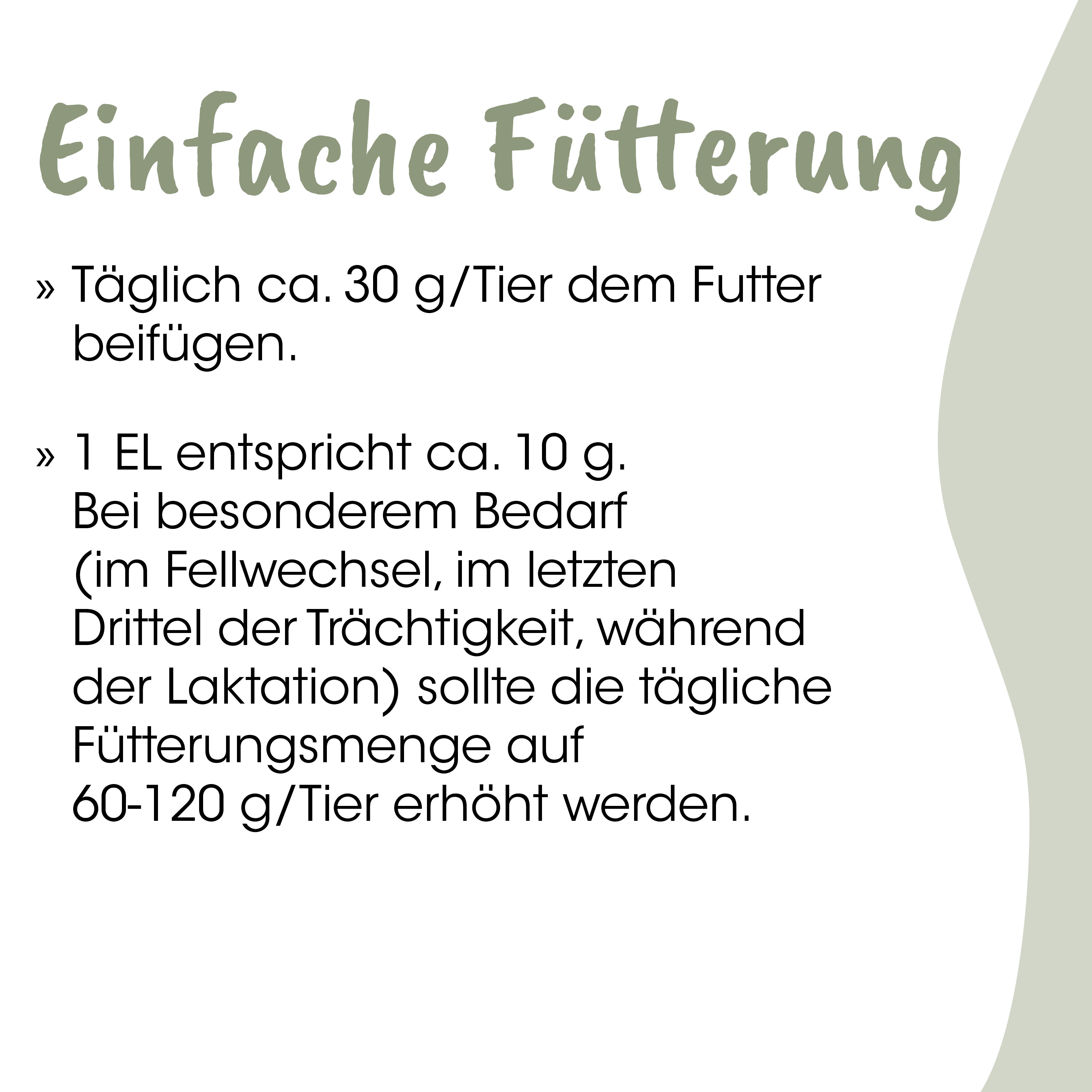Futter, Tierfutter, Futtermenge, Tagesration, Tierbedarf