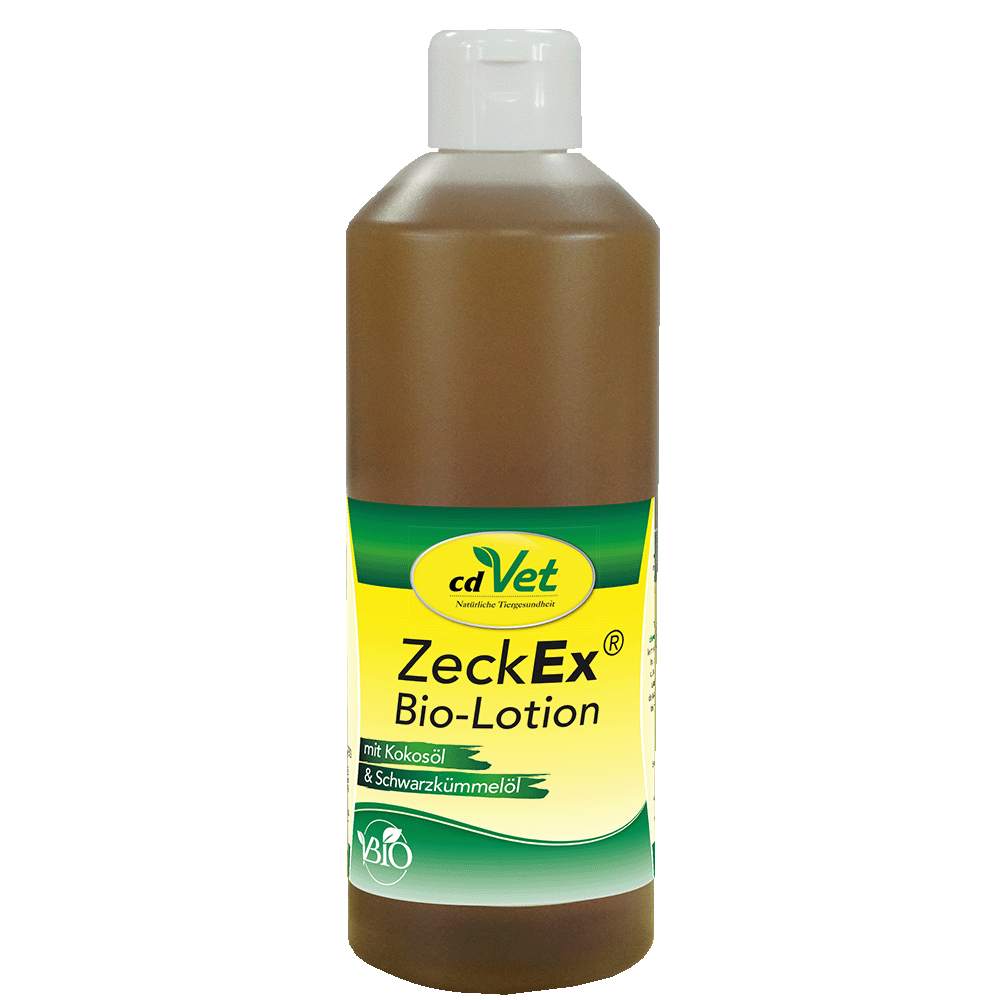 Bio-Lotion, ZeckEx, Kokosöl, Schwarzkümmelöl, Tierpflegeprodukt