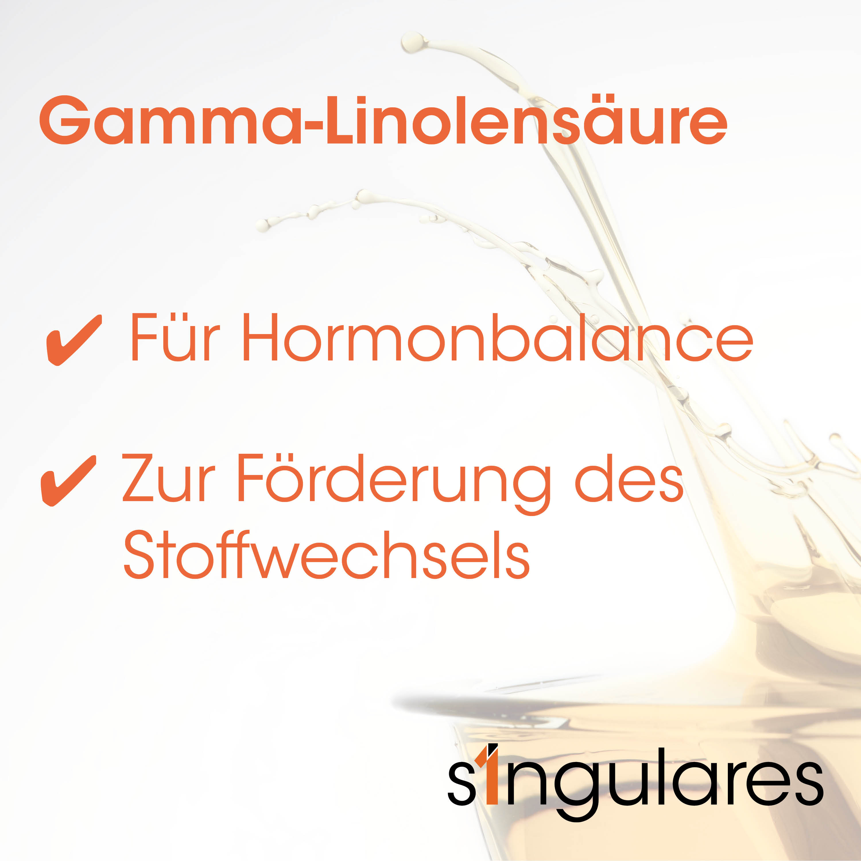 Gamma-Linolensäure, Hormonbalance, Stoffwechsel, Für, singulares